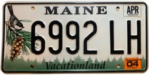 Maine Plates