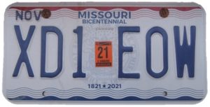 Missouri Plates
