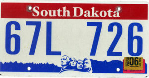 South Dakota Plates