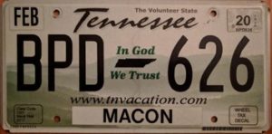 Tennessee Plates