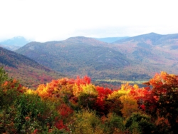 Changing fall colors, New Hampshire